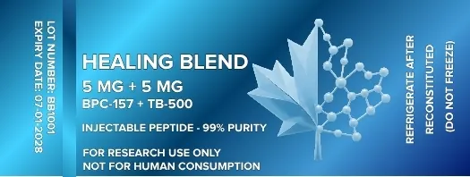 BPC-157 + TB-500 Blend 10 mg label artwork