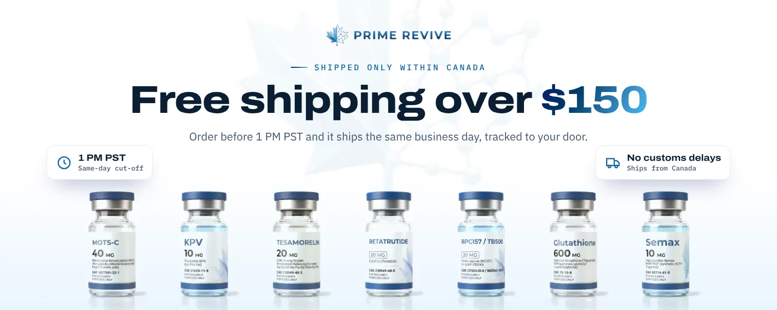 Free shipping over $150, same-day dispatch before 1 PM PST